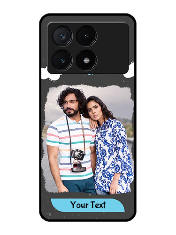 Custom Poco X6 Pro 5G Custom Glass Phone Case - Splashes With Love Doodles Design