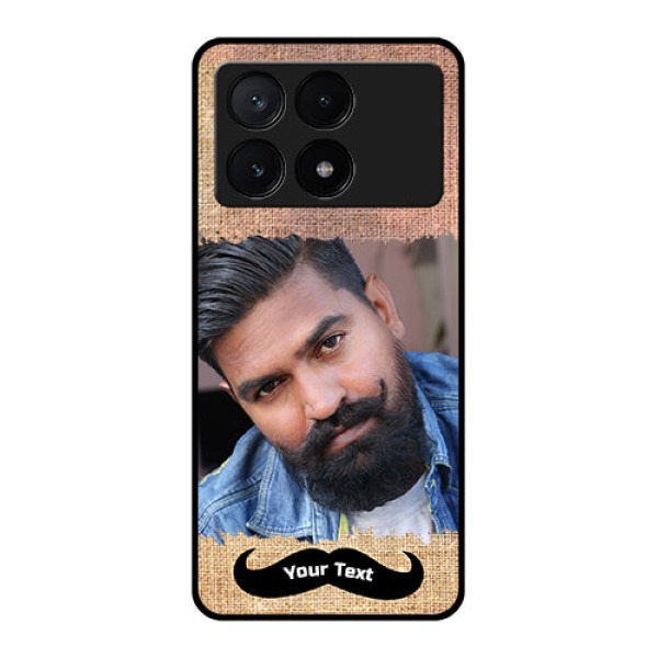 Poco X6 Pro 5G Custom Glass Phone Case - With Texture Design