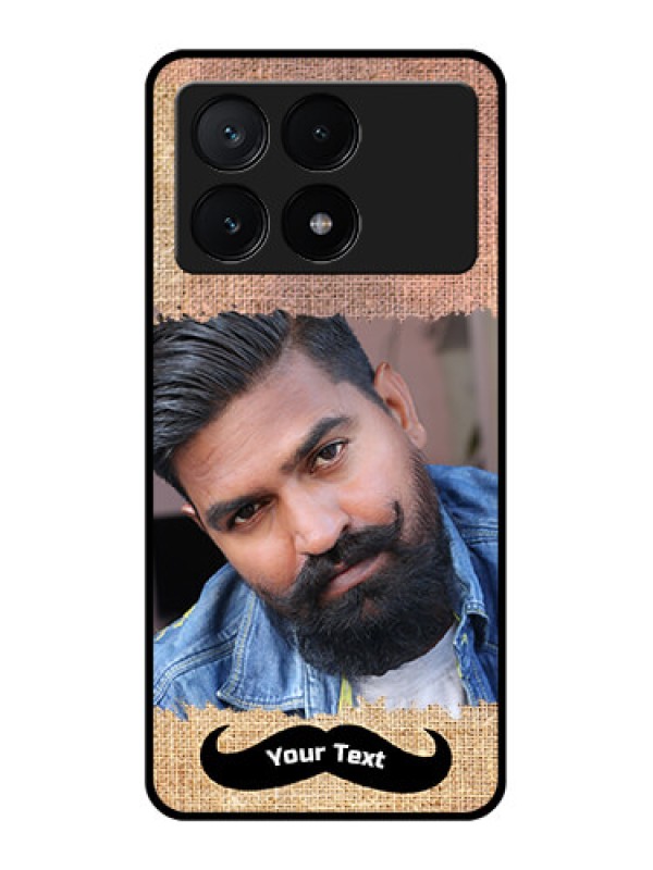 Custom Poco X6 Pro 5G Custom Glass Phone Case - With Texture Design