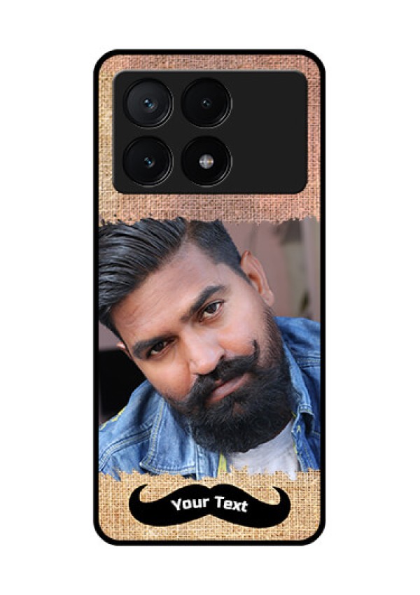 Poco X6 Pro 5G Custom Glass Phone Case - With Texture Design