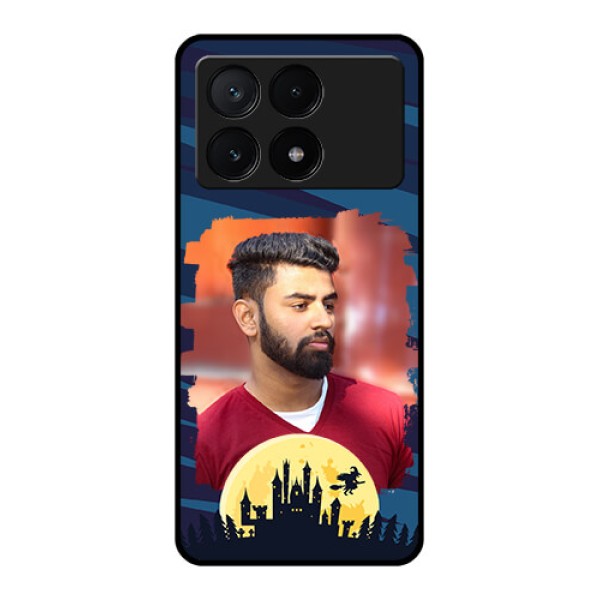 Poco X6 Pro 5G Custom Glass Phone Case - Halloween Witch Design