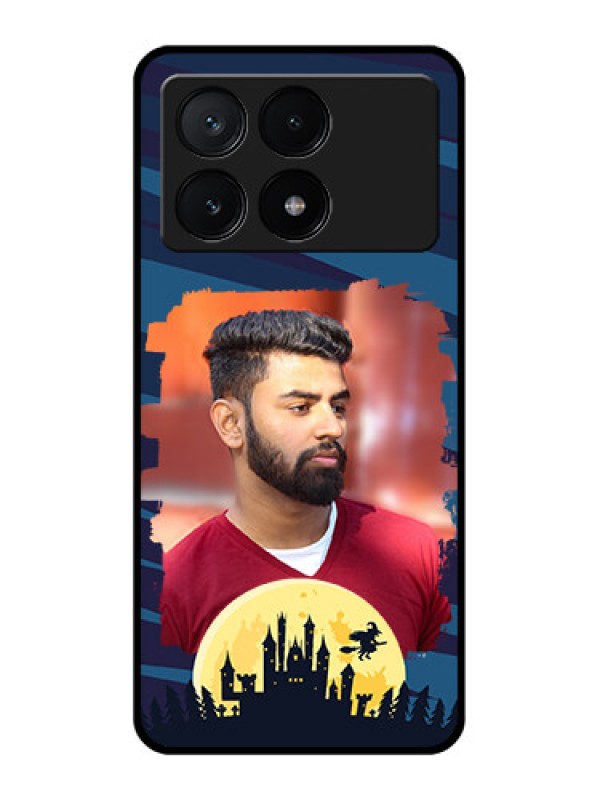 Custom Poco X6 Pro 5G Custom Glass Phone Case - Halloween Witch Design