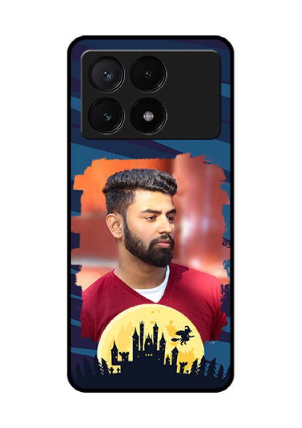Poco X6 Pro 5G Custom Glass Phone Case - Halloween Witch Design