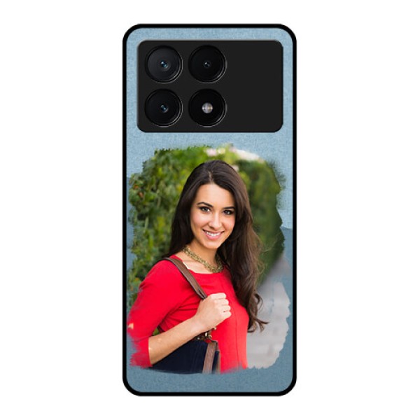 Poco X6 Pro 5G Custom Glass Phone Case - Grunge Line Art Design