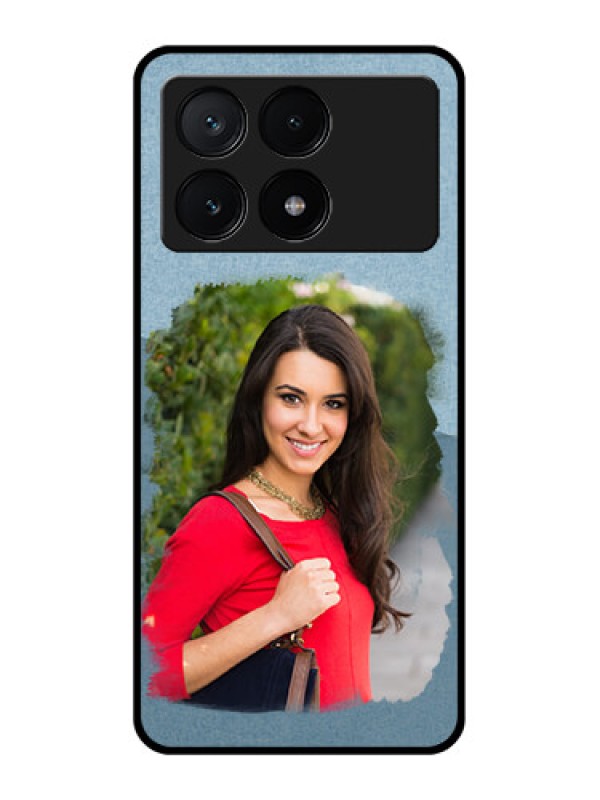 Custom Poco X6 Pro 5G Custom Glass Phone Case - Grunge Line Art Design