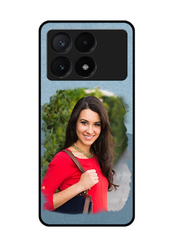 Poco X6 Pro 5G Custom Glass Phone Case - Grunge Line Art Design