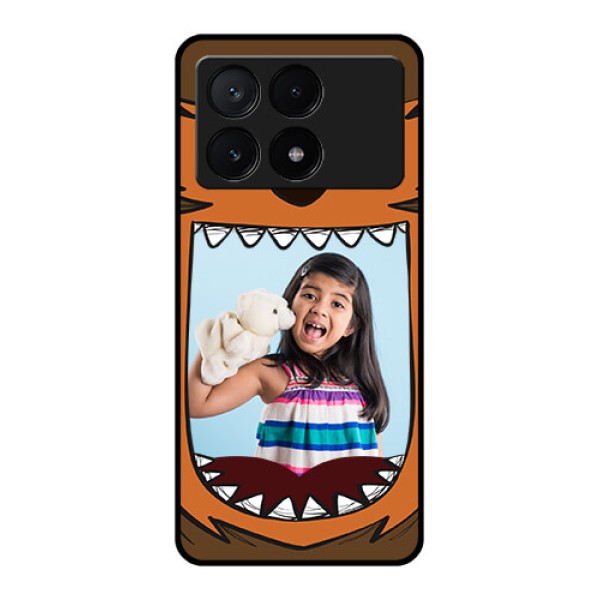 Poco X6 Pro 5G Custom Glass Phone Case - Owl Monster Back Case Design Poco X6 Pro 5G Custom Glass Phone Case - Owl Monster Back Case Design