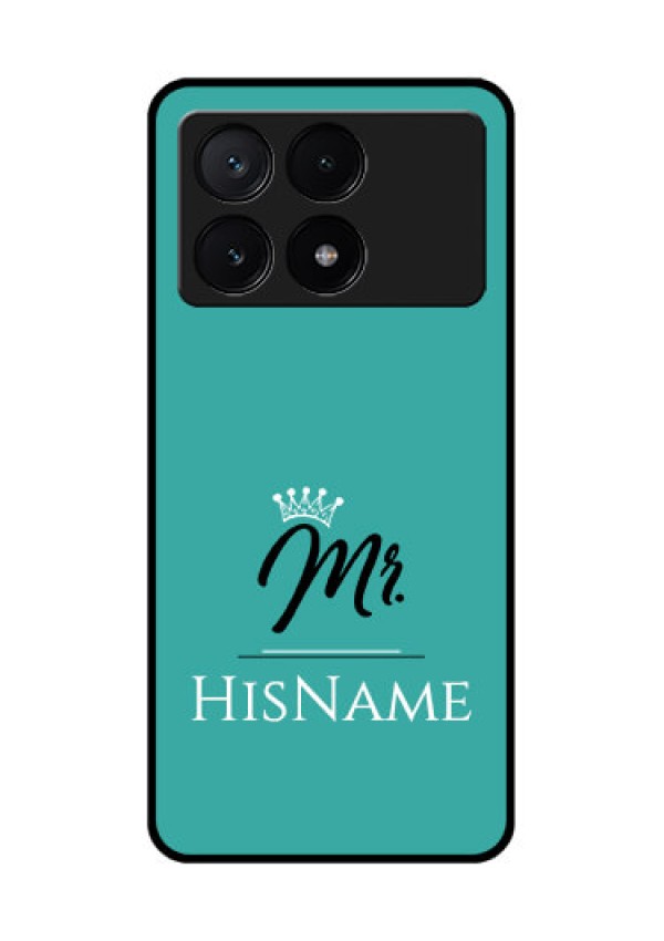 Poco X6 Pro 5G Custom Glass Phone Case - Mr With Name Design