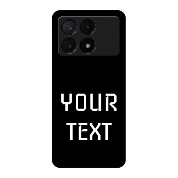 Poco X6 Pro 5G Custom Glass Phone Case - Your Name Design