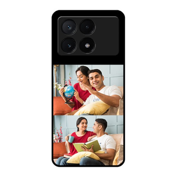 Poco X6 Pro 5G Custom Glass Phone Case - 2 Images Design
