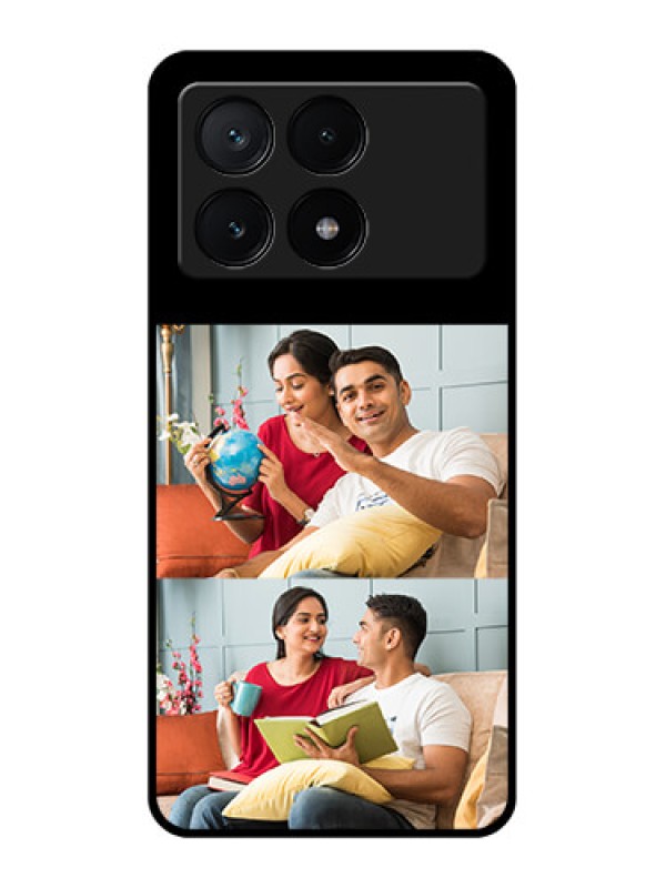 Custom Poco X6 Pro 5G Custom Glass Phone Case - 2 Images Design