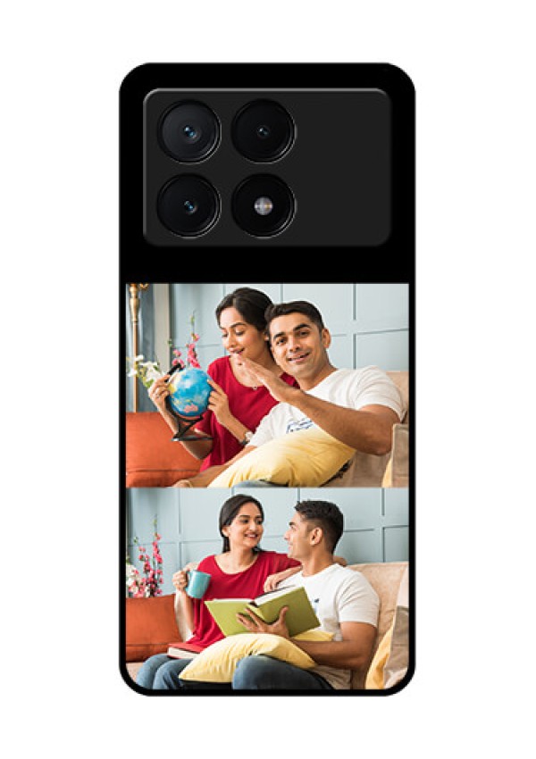 Poco X6 Pro 5G Custom Glass Phone Case - 2 Images Design