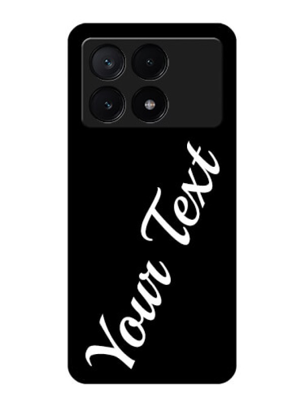 Custom Poco X6 Pro 5G Custom Glass Phone Case - With Your Name Design