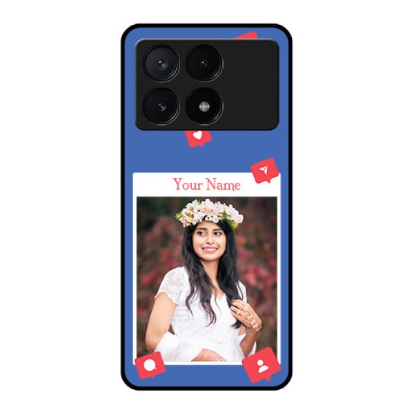Poco X6 Pro 5G Custom Glass Phone Case - Like Share And Comment Design Poco X6 Pro 5G Custom Glass Phone Case - Like Share And Comment Design