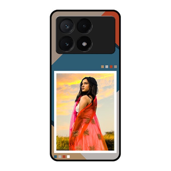 Poco X6 Pro 5G Custom Glass Phone Case - Retro Color Pallet Design Poco X6 Pro 5G Custom Glass Phone Case - Retro Color Pallet Design