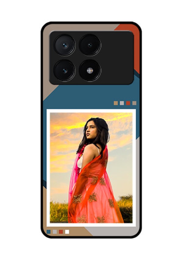 Poco X6 Pro 5G Custom Glass Phone Case - Retro Color Pallet Design