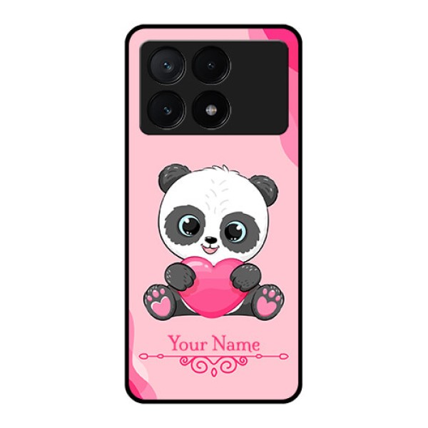 Poco X6 Pro 5G Custom Glass Phone Case - Cute Panda Design