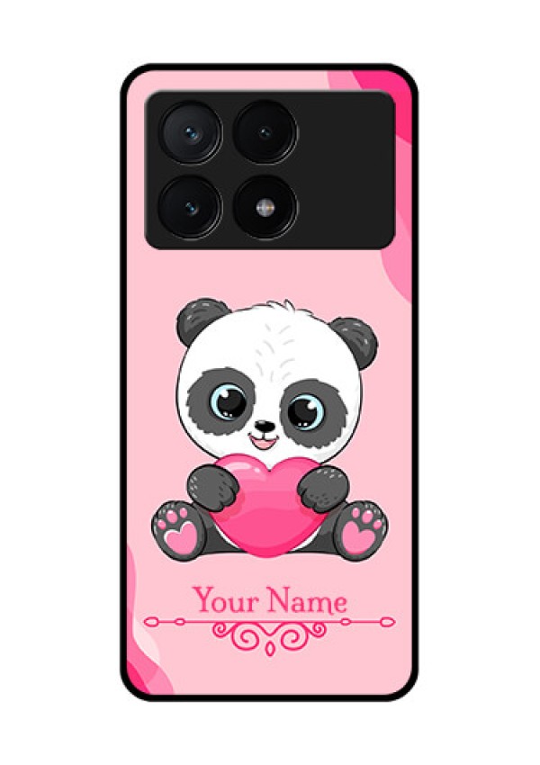 Poco X6 Pro 5G Custom Glass Phone Case - Cute Panda Design