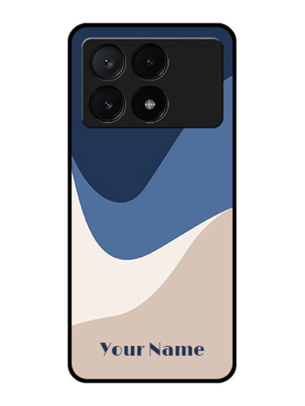 Custom Poco X6 Pro 5G Custom Glass Phone Case - Abstract Drip Art Design