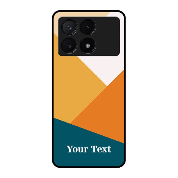 Poco X6 Pro 5G Custom Glass Phone Case - Stacked Multi - Colour Design