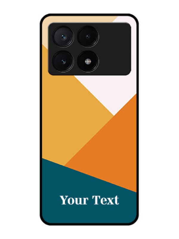 Custom Poco X6 Pro 5G Custom Glass Phone Case - Stacked Multi - Colour Design