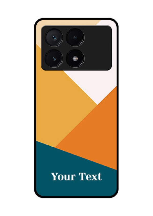 Poco X6 Pro 5G Custom Glass Phone Case - Stacked Multi - Colour Design