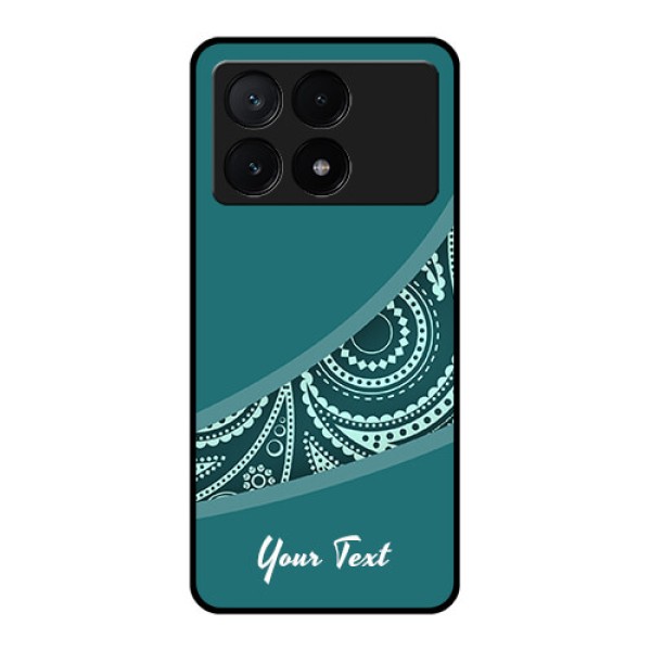 Poco X6 Pro 5G Custom Glass Phone Case - Semi Visible Floral Design Poco X6 Pro 5G Custom Glass Phone Case - Semi Visible Floral Design