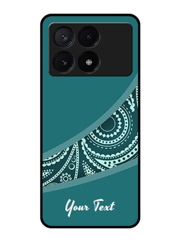 Custom Poco X6 Pro 5G Custom Glass Phone Case - Semi Visible Floral Design