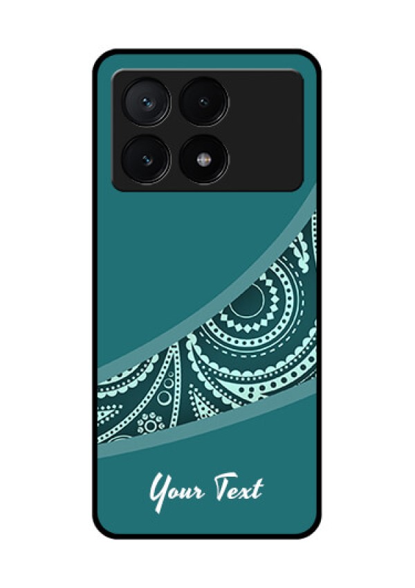 Poco X6 Pro 5G Custom Glass Phone Case - Semi Visible Floral Design