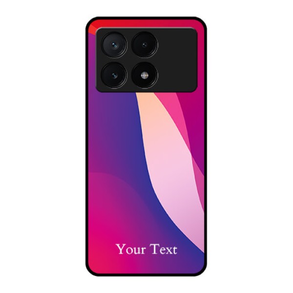 Poco X6 Pro 5G Custom Glass Phone Case - Digital Abstract Overlap Design Poco X6 Pro 5G Custom Glass Phone Case - Digital Abstract Overlap Design