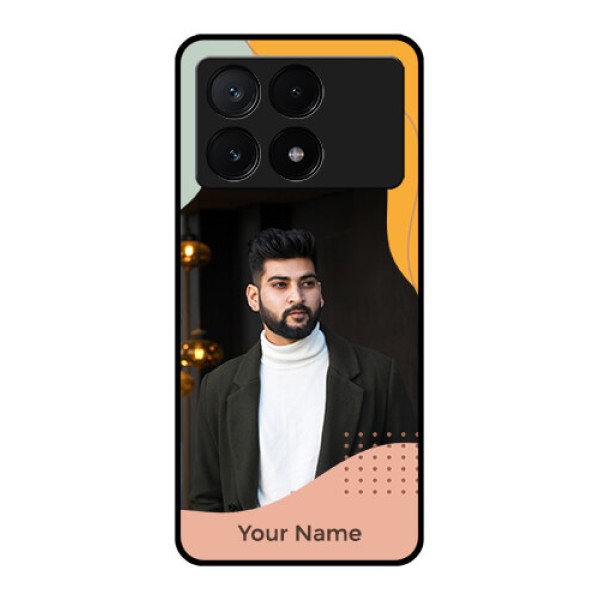 Poco X6 Pro 5G Custom Glass Phone Case - Tri - Coloured Overlay Design Poco X6 Pro 5G Custom Glass Phone Case - Tri - Coloured Overlay Design
