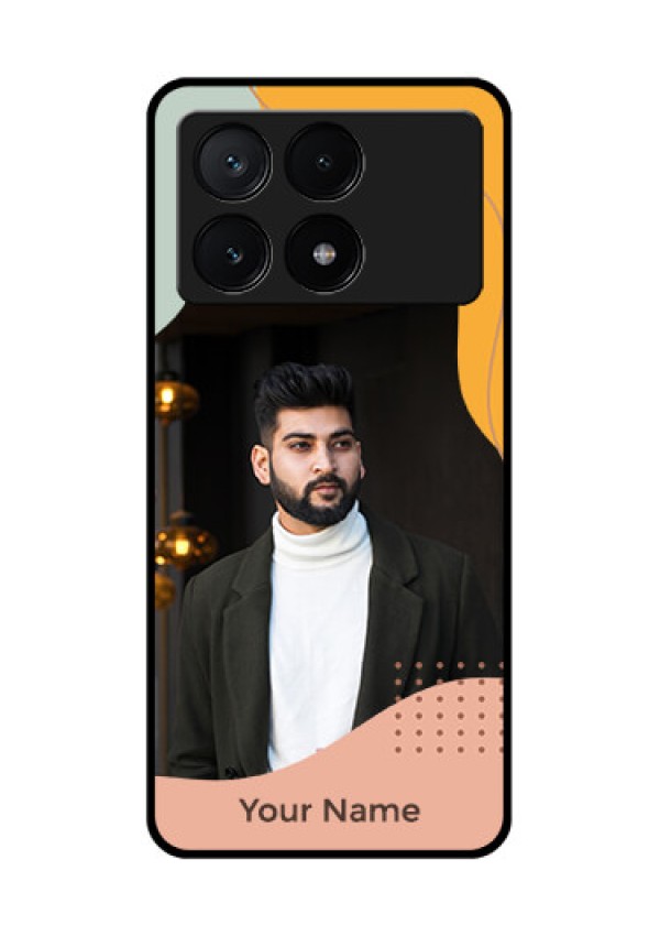 Poco X6 Pro 5G Custom Glass Phone Case - Tri - Coloured Overlay Design