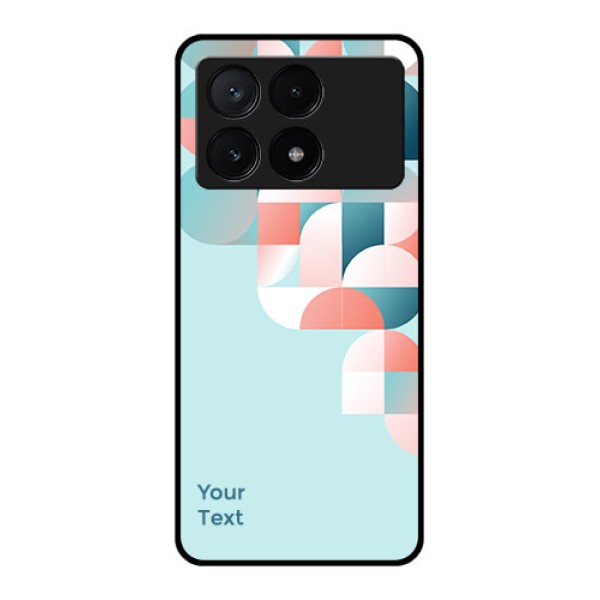 Poco X6 Pro 5G Custom Glass Phone Case - Stylish Semi - Circle Pattern Design