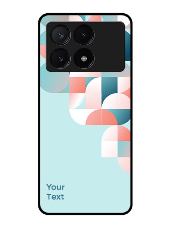 Custom Poco X6 Pro 5G Custom Glass Phone Case - Stylish Semi - Circle Pattern Design