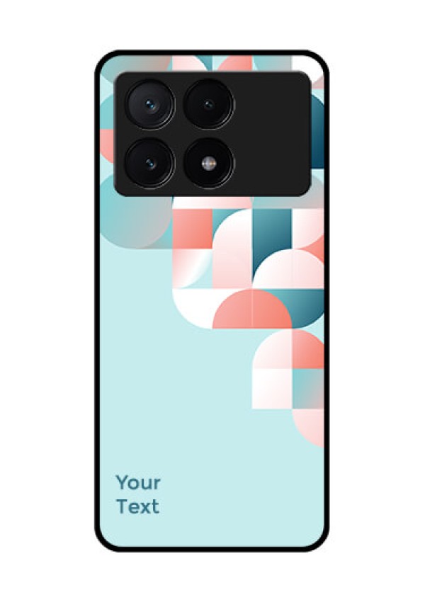 Poco X6 Pro 5G Custom Glass Phone Case - Stylish Semi - Circle Pattern Design