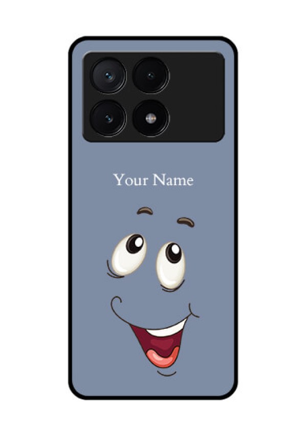 Poco X6 Pro 5G Custom Glass Phone Case - Laughing Cartoon Face Design