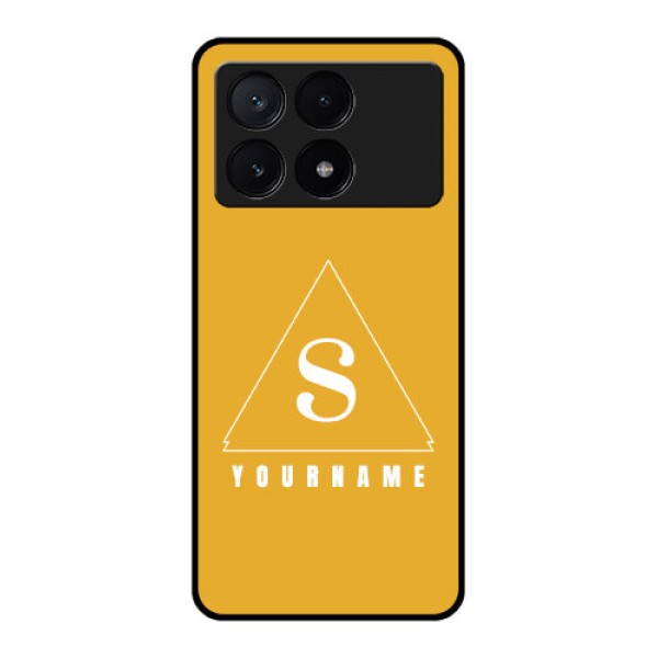 Poco X6 Pro 5G Custom Glass Phone Case - Simple Triangle Design