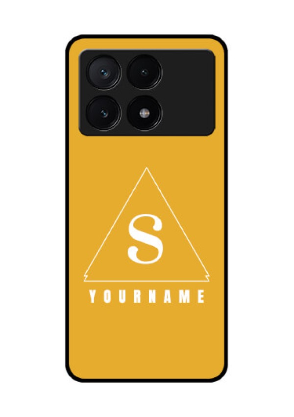 Poco X6 Pro 5G Custom Glass Phone Case - Simple Triangle Design