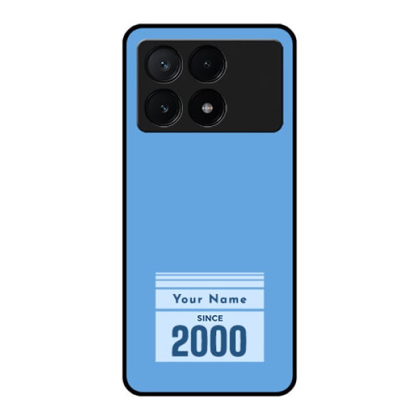 Poco X6 Pro 5G Custom Glass Phone Case - Custom Year Of Birth Design Poco X6 Pro 5G Custom Glass Phone Case - Custom Year Of Birth Design