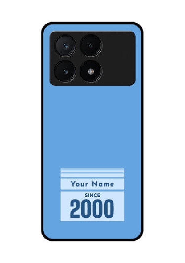 Poco X6 Pro 5G Custom Glass Phone Case - Custom Year Of Birth Design