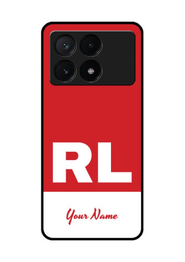 Poco X6 Pro 5G Custom Glass Phone Case - Dual Tone Custom Text Design