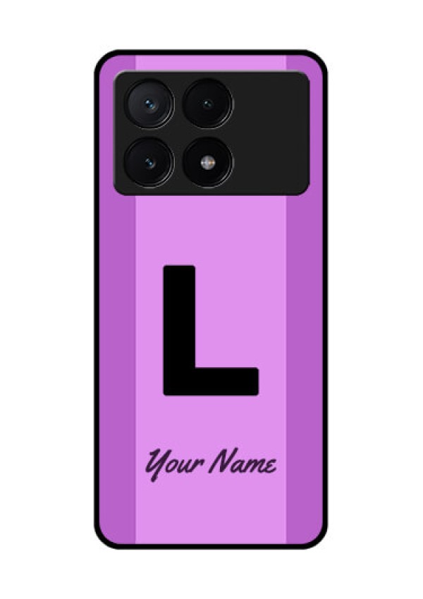 Poco X6 Pro 5G Custom Glass Phone Case - Tricolor Custom Text Design