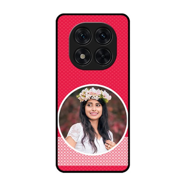 Poco X7 5G Custom Glass Phone CasePink Color Pattern Design
