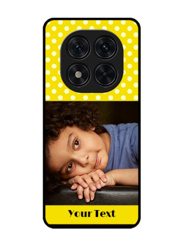 Custom Poco X7 5G Custom Glass Phone CaseBright Yellow Case Design