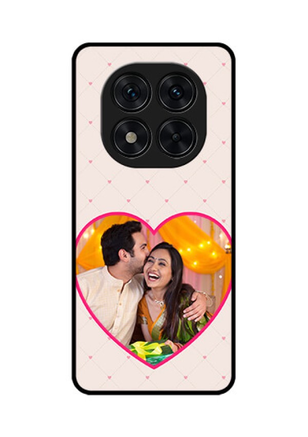 Poco X7 5G Custom Glass Phone CaseHeart Shape Design