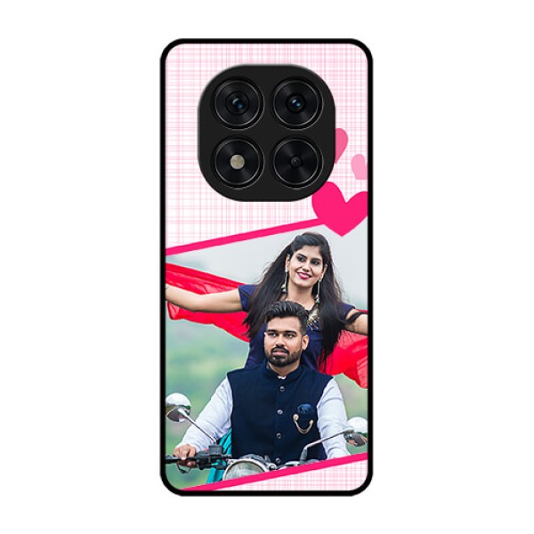 Poco X7 5G Custom Glass Phone CaseLove Shape Heart Design