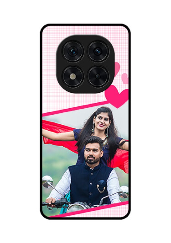 Poco X7 5G Custom Glass Phone CaseLove Shape Heart Design