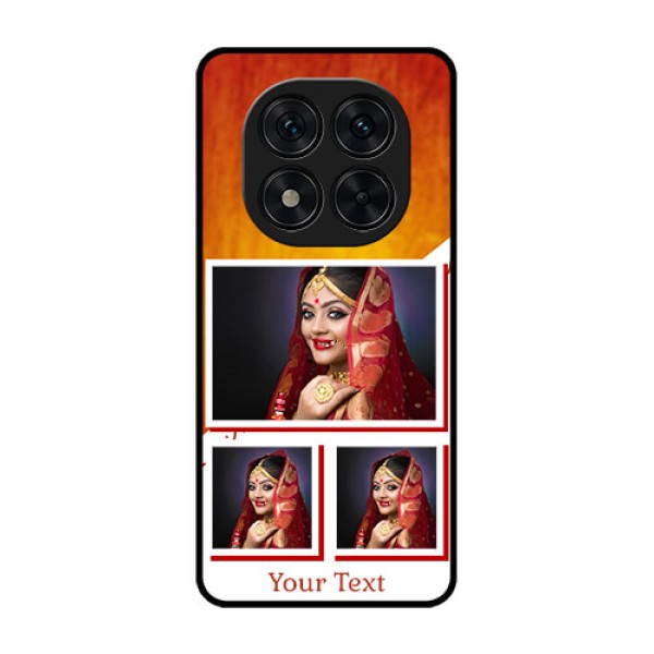 Poco X7 5G Custom Glass Phone CaseWedding Memories Design