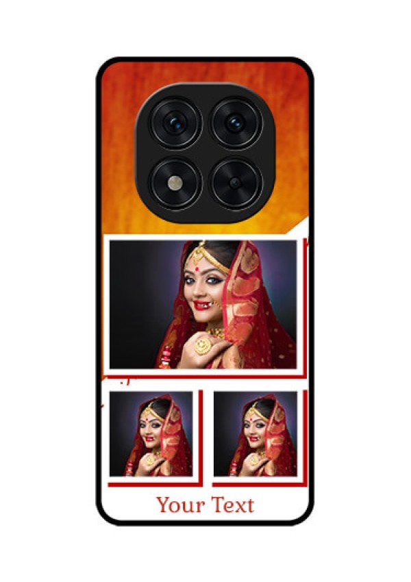 Poco X7 5G Custom Glass Phone CaseWedding Memories Design