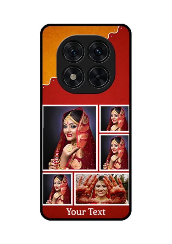 Poco X7 5G Custom Glass Phone CaseWedding Pic Upload Design